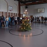 Juletræ i gymnastiksalen